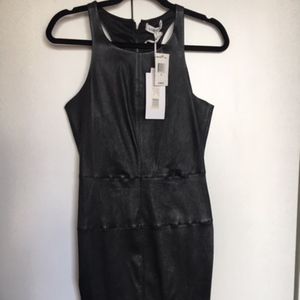 Elizabeth and James Leather Dress